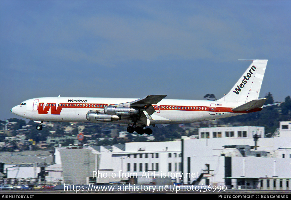 Aircraft Photo of N1501W | Boeing 707-347C | Western Airlines | AirHistory.net #36990