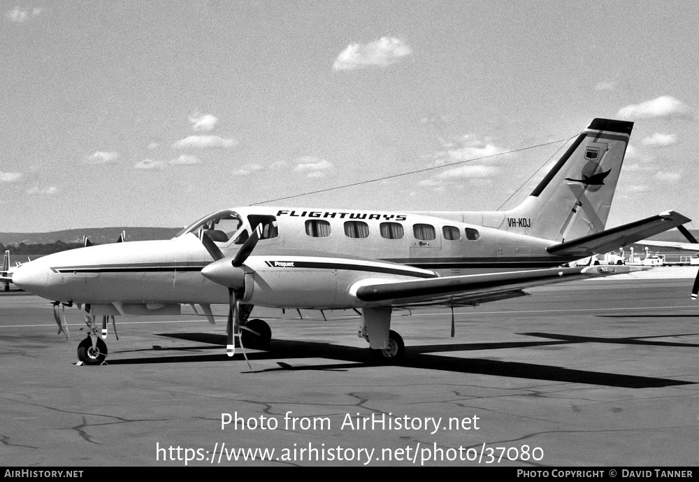 Aircraft Photo of VH-KDJ | Cessna 441 Conquest | Flightways | AirHistory.net #37080