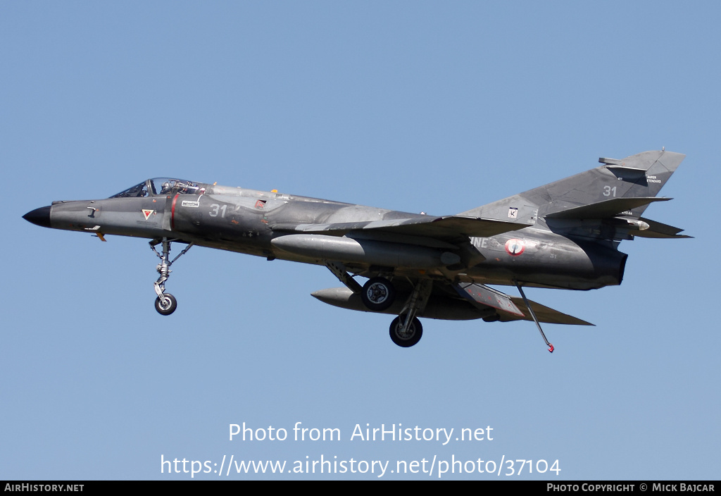 Aircraft Photo of 31 | Dassault Super Etendard Modernisé | France - Navy | AirHistory.net #37104