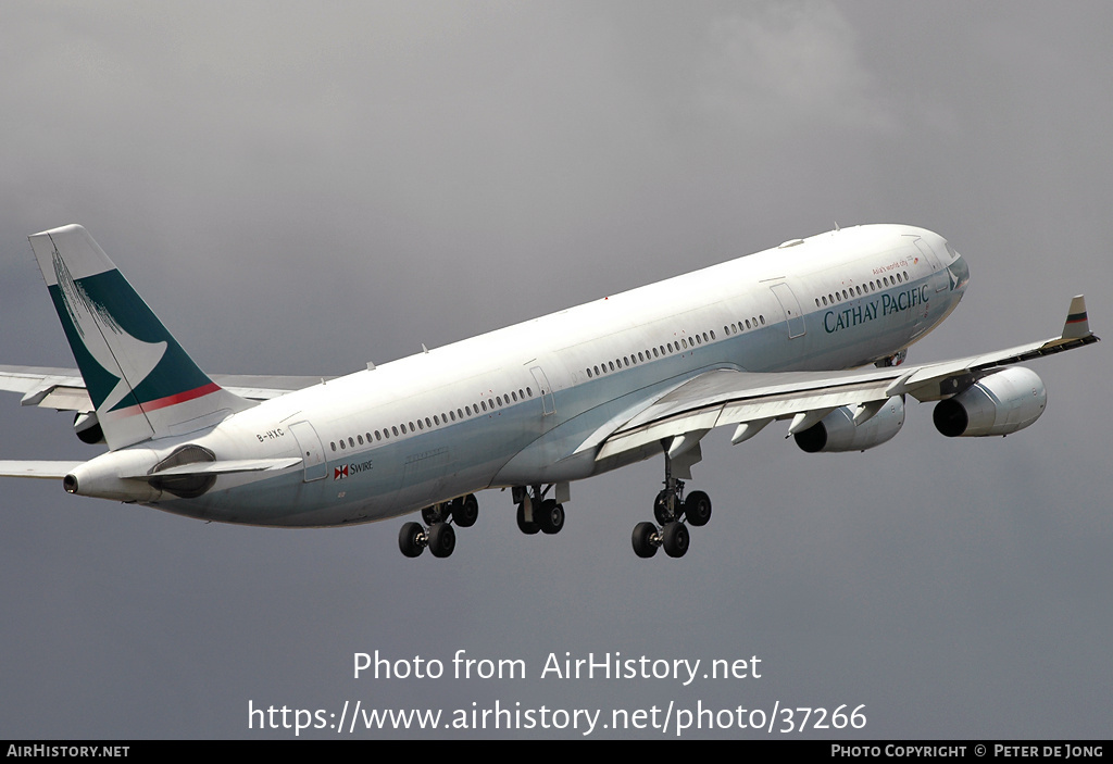 Aircraft Photo of B-HXC | Airbus A340-313 | Cathay Pacific Airways | AirHistory.net #37266