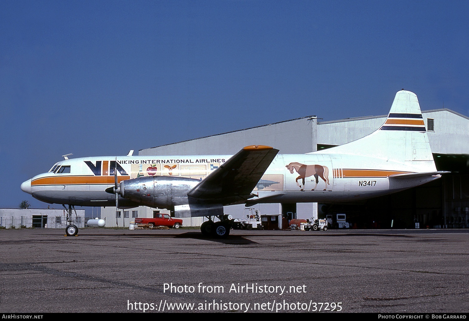 Aircraft Photo of N3417 | Convair 640/F | Viking International Airlines - VIA | AirHistory.net #37295