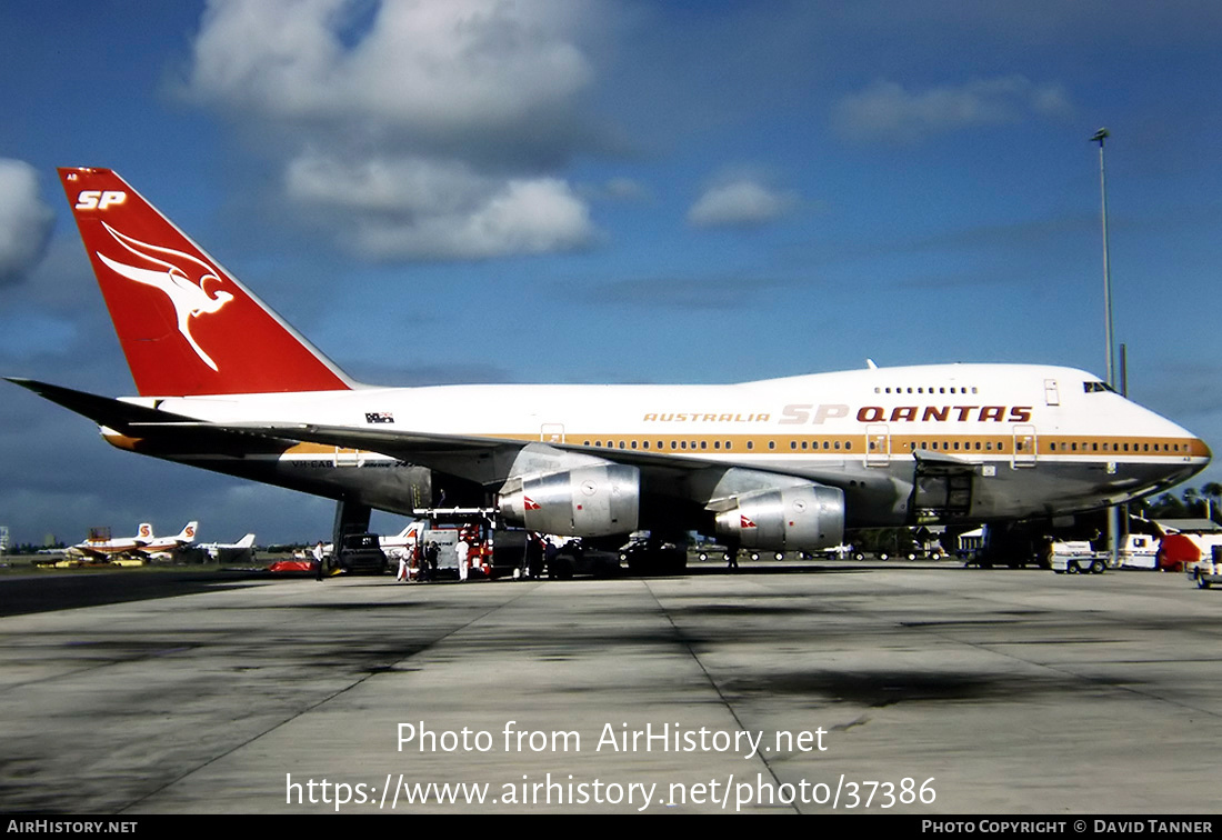 Aircraft Photo of VH-EAB | Boeing 747SP-38 | Qantas | AirHistory.net #37386