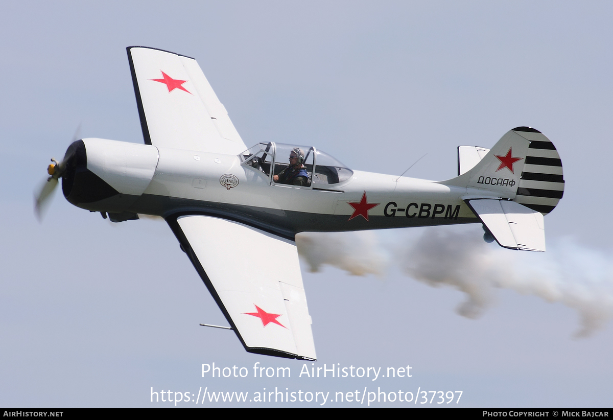 Aircraft Photo of G-CBPM | Yakovlev Yak-50 | Soviet Union - DOSAAF | AirHistory.net #37397