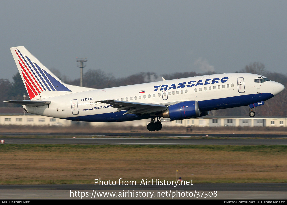 Aircraft Photo of EI-DTW | Boeing 737-5Y0 | Transaero Airlines | AirHistory.net #37508