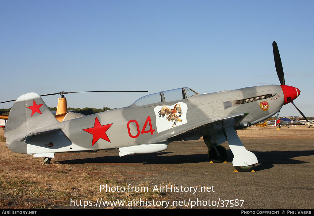 Aircraft Photo of VH-YIX / 04 red | Yakovlev Yak-9UM | Soviet Union - Air Force | AirHistory.net #37587