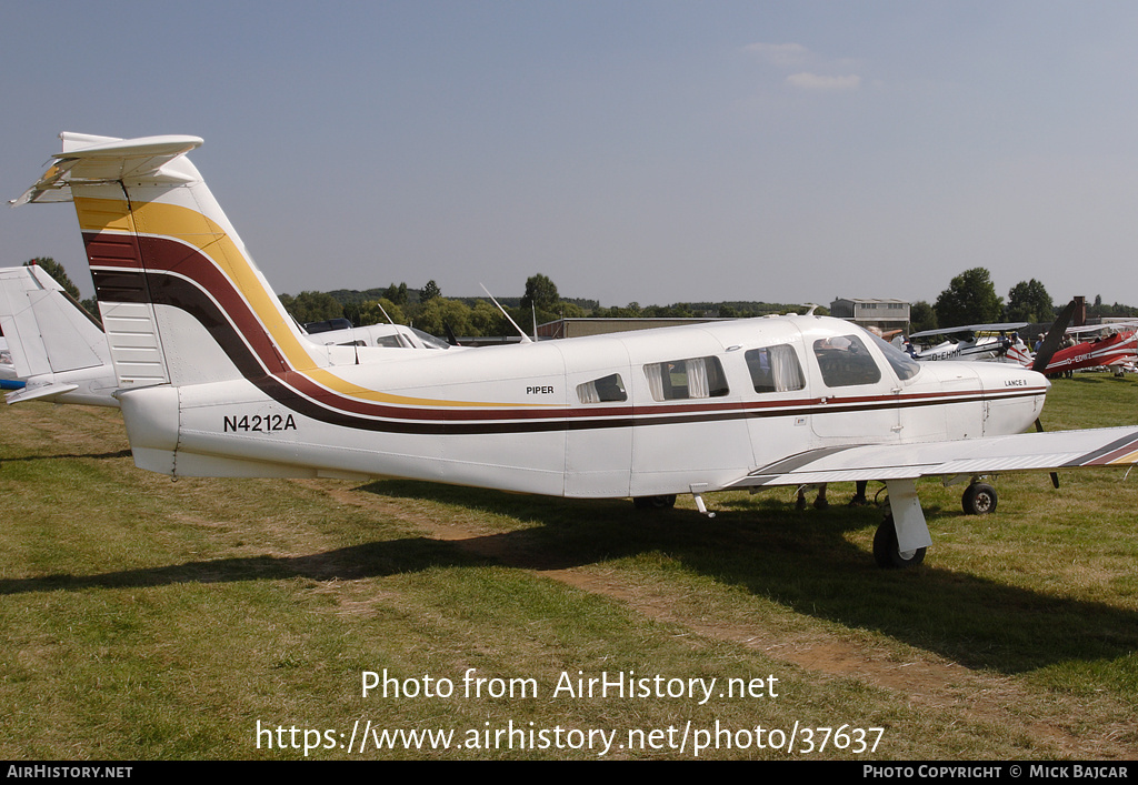 Aircraft Photo of N4212A | Piper PA-32RT-300 Lance II | AirHistory.net #37637