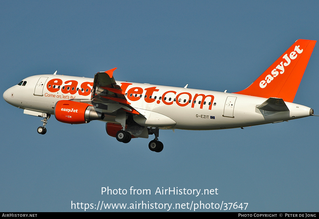 Aircraft Photo of G-EZIT | Airbus A319-111 | EasyJet | AirHistory.net #37647