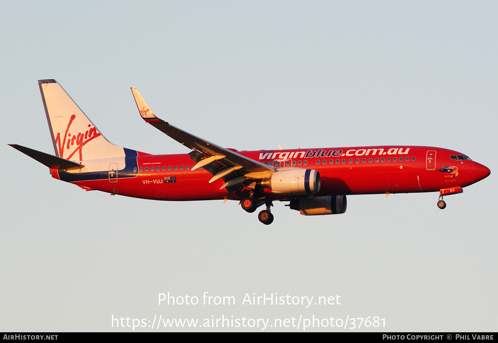 Aircraft Photo of VH-VUJ | Boeing 737-8FE | Virgin Blue Airlines | AirHistory.net #37681