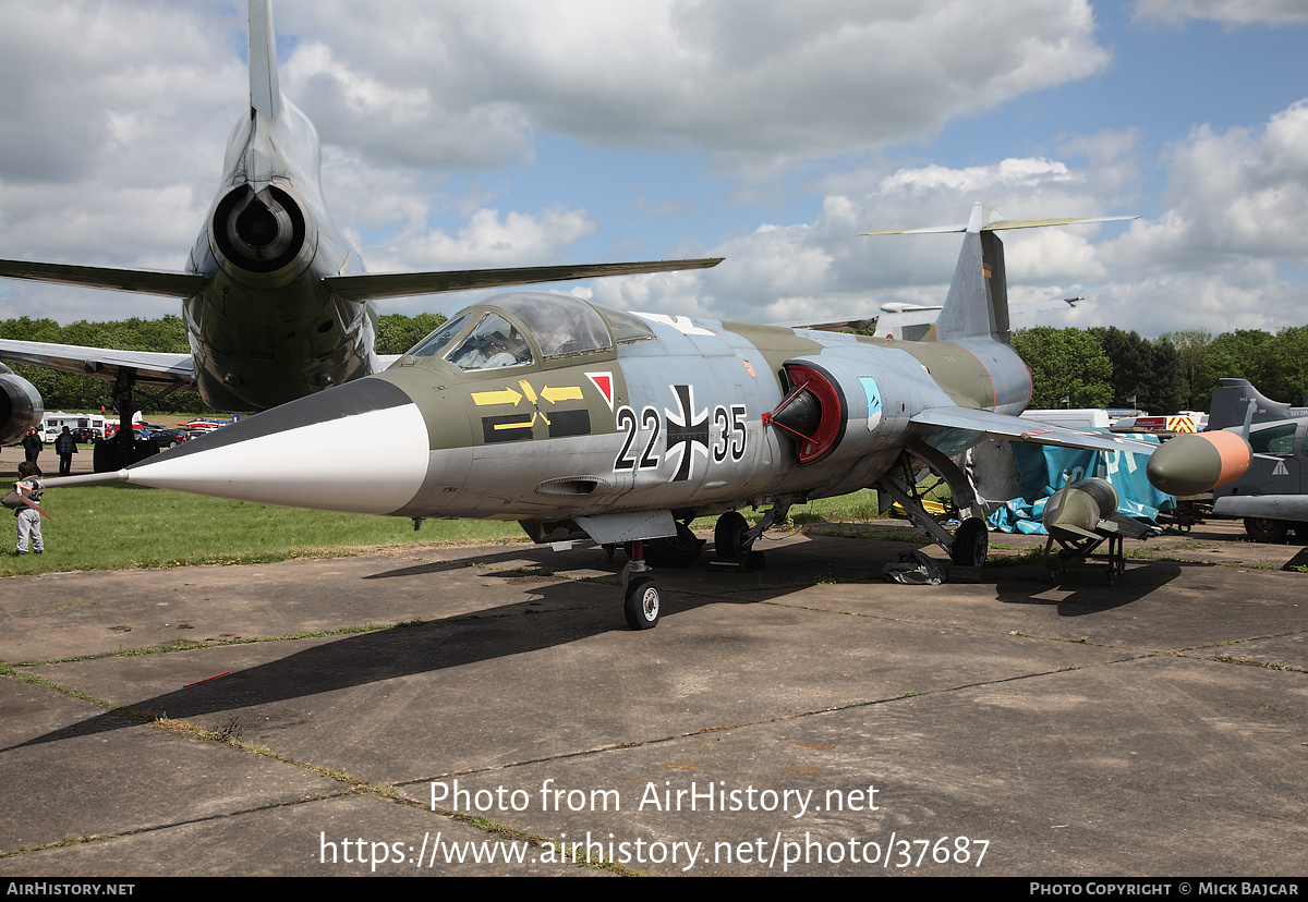 Aircraft Photo of 2235 | Lockheed F-104G Starfighter | Germany - Air Force | AirHistory.net #37687