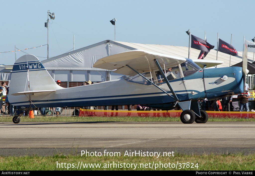 Aircraft Photo of VH-WWG | Auster J-1B Aiglet | AirHistory.net #37824