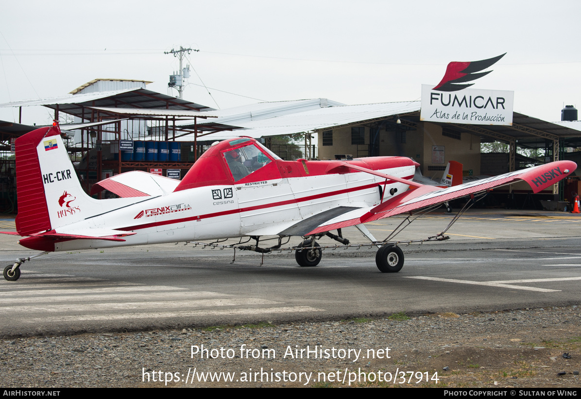 Aircraft Photo of HC-CKR | Cessna T188C Ag Husky | Fenixair | AirHistory.net #37914