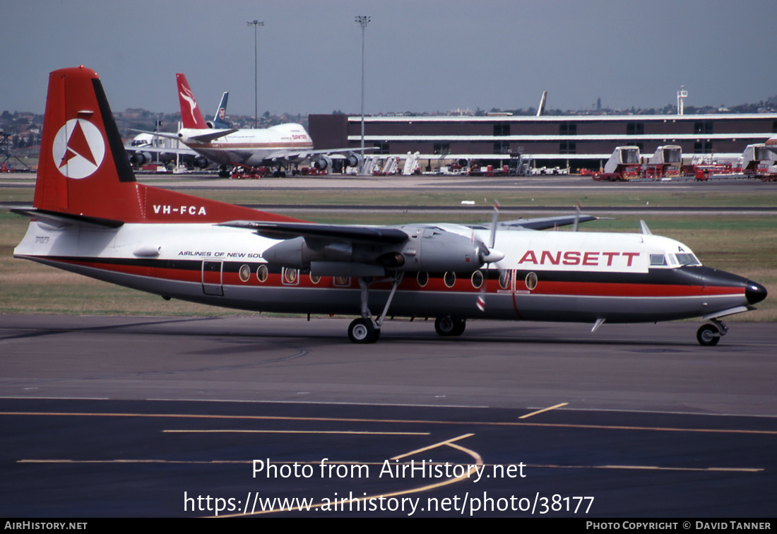 Aircraft Photo of VH-FCA | Fokker F27-500F Friendship | Ansett Airlines of New South Wales | AirHistory.net #38177