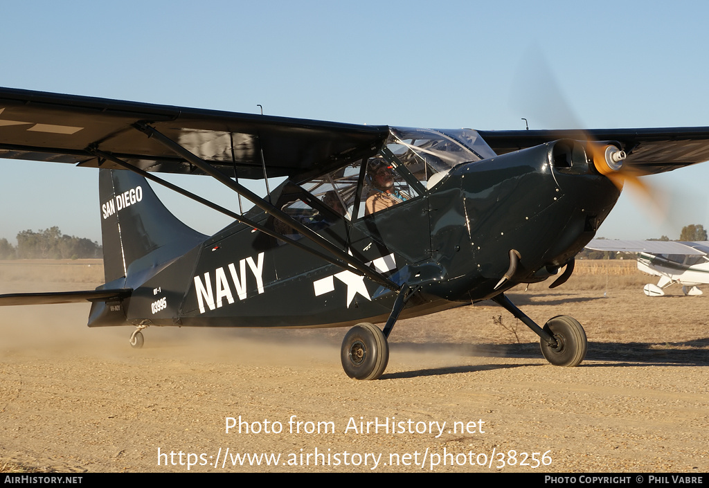 Aircraft Photo of VH-NOY / 03995 | Stinson OY-1 Sentinel | USA - Navy | AirHistory.net #38256