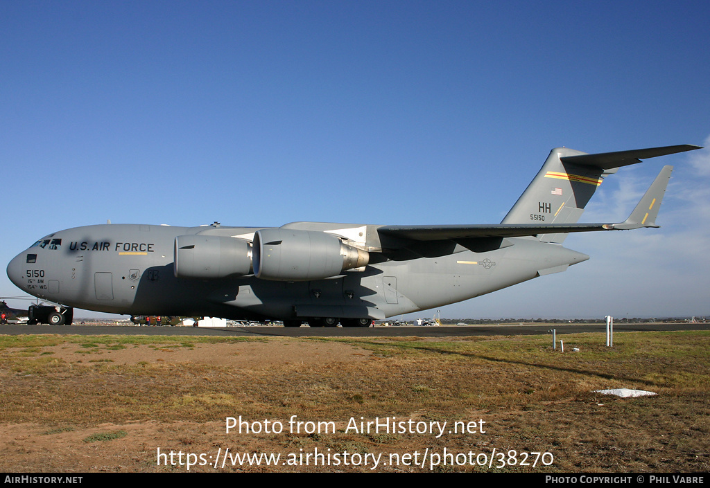 Aircraft Photo of 05-5150 / 55150 | Boeing C-17A Globemaster III | USA - Air Force | AirHistory.net #38270