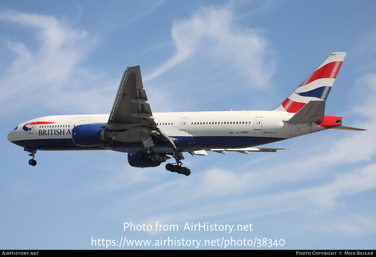 Aircraft Photo of G-YMMT | Boeing 777-236/ER | British Airways | AirHistory.net #38340