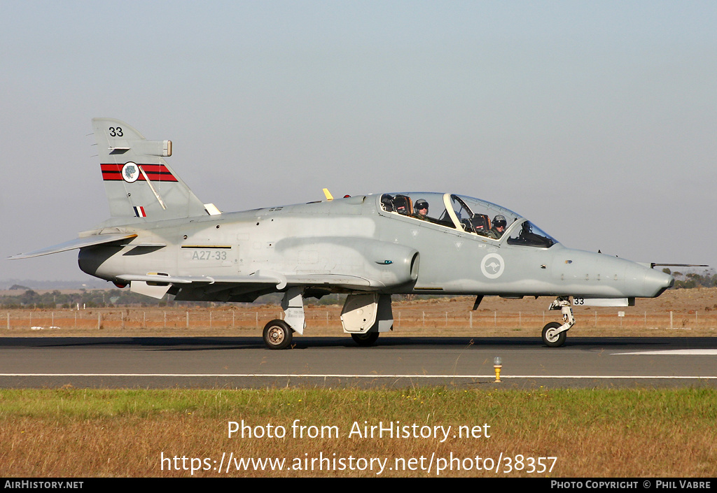 Aircraft Photo of A27-33 | BAE Systems Hawk 127 | Australia - Air Force | AirHistory.net #38357