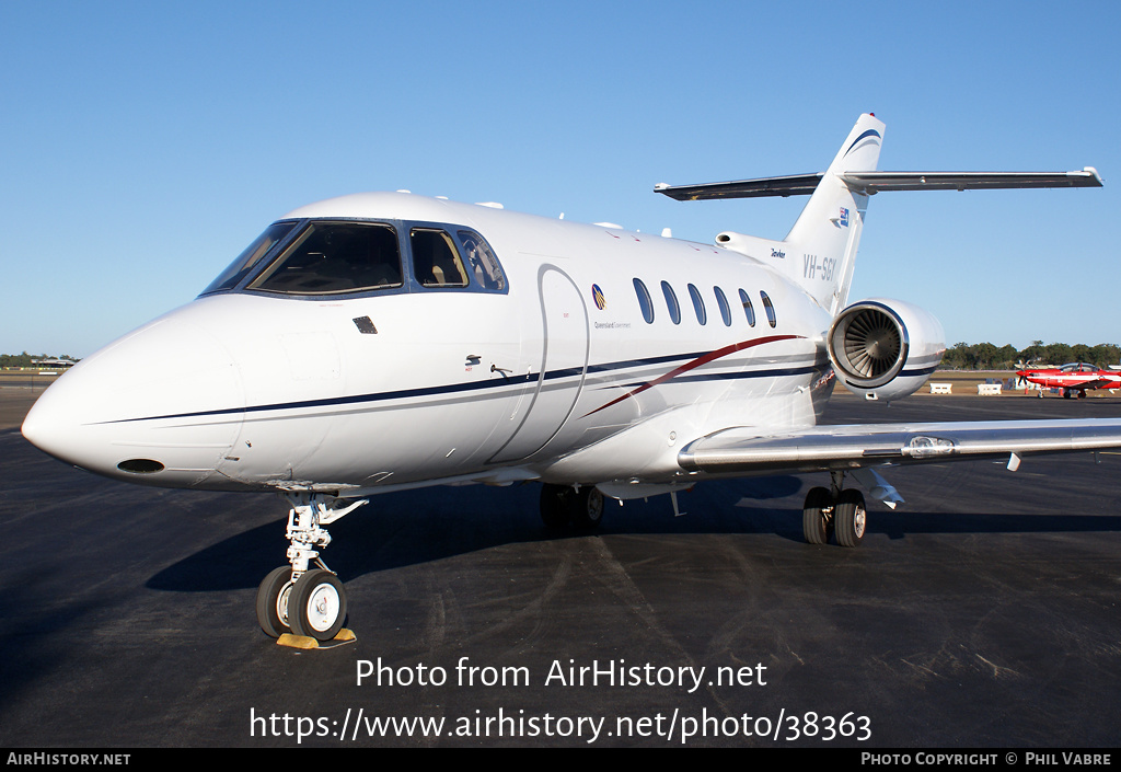 Aircraft Photo of VH-SGY | Raytheon Hawker 850XPi | Queensland Government | AirHistory.net #38363