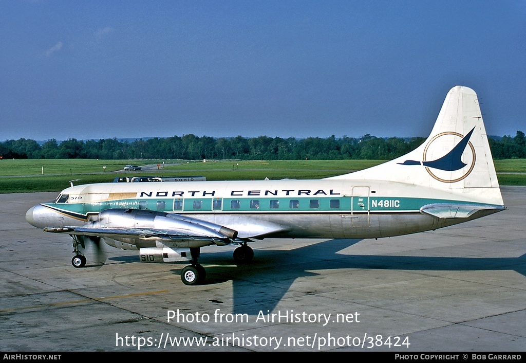 Aircraft Photo of N4811C | Convair 580 | North Central Airlines | AirHistory.net #38424