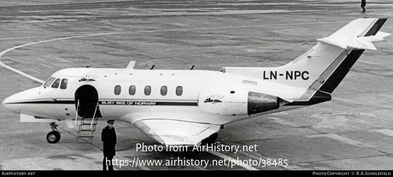 Aircraft Photo of LN-NPC | Hawker Siddeley HS-125-3B | Busy Bee of Norway | AirHistory.net #38485