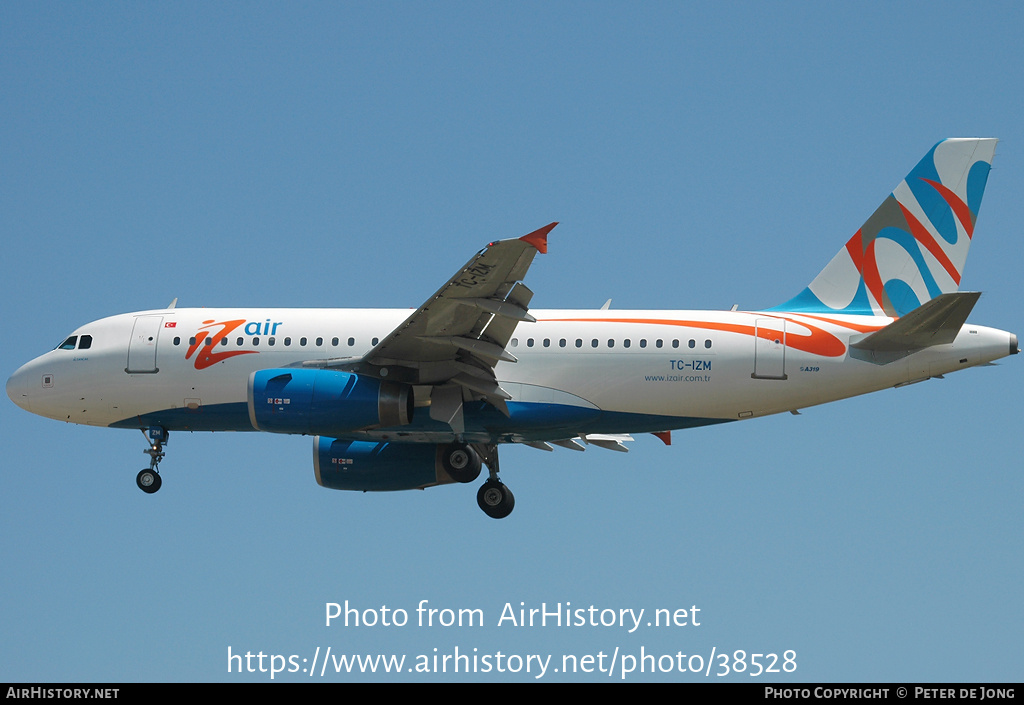 Aircraft Photo of TC-IZM | Airbus A319-132 | IZAir - Izmir Hava Yollari | AirHistory.net #38528