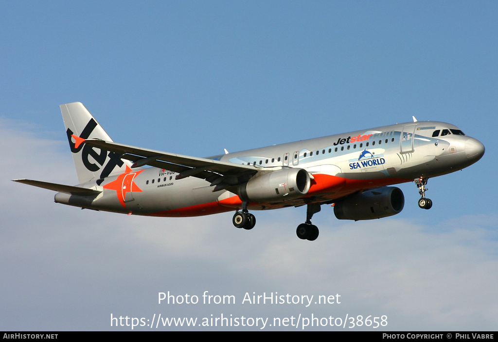 Aircraft Photo of VH-VQQ | Airbus A320-232 | Jetstar Airways | AirHistory.net #38658