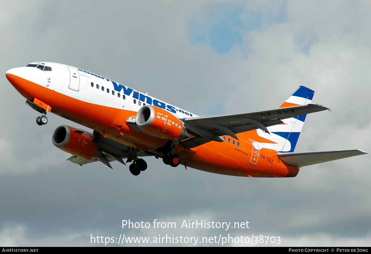 Aircraft Photo of OK-SWZ | Boeing 737-530 | Smartwings | AirHistory.net #38703