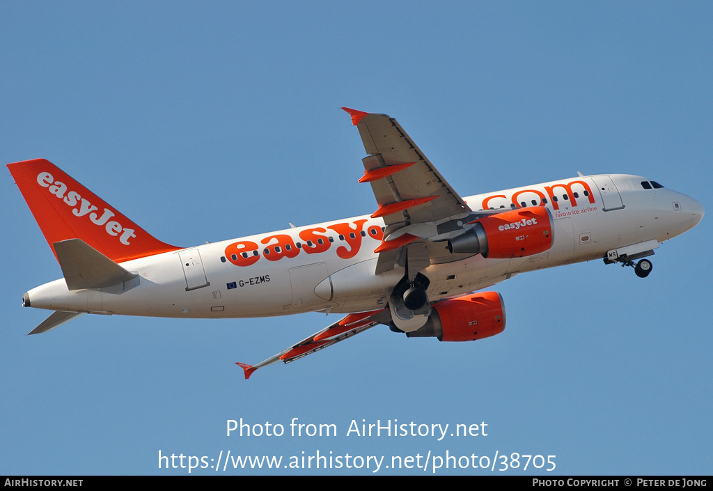 Aircraft Photo of G-EZMS | Airbus A319-111 | EasyJet | AirHistory.net #38705