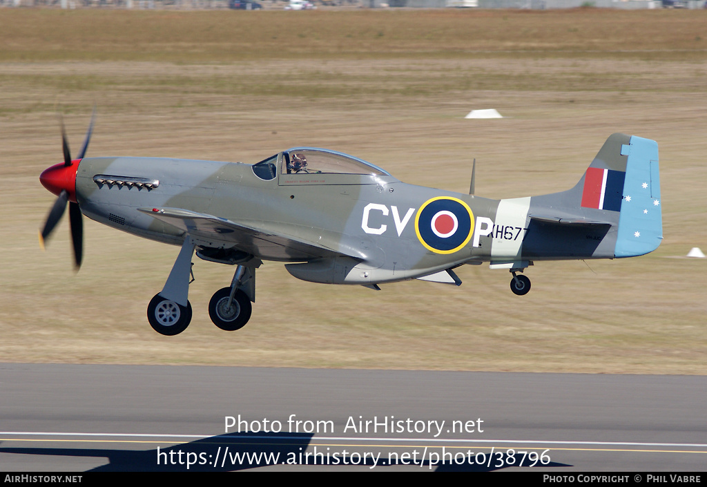 Aircraft Photo of VH-JUC / KH677 | Commonwealth CA-18 Mustang 21 (P-51D) | UK - Air Force | AirHistory.net #38796