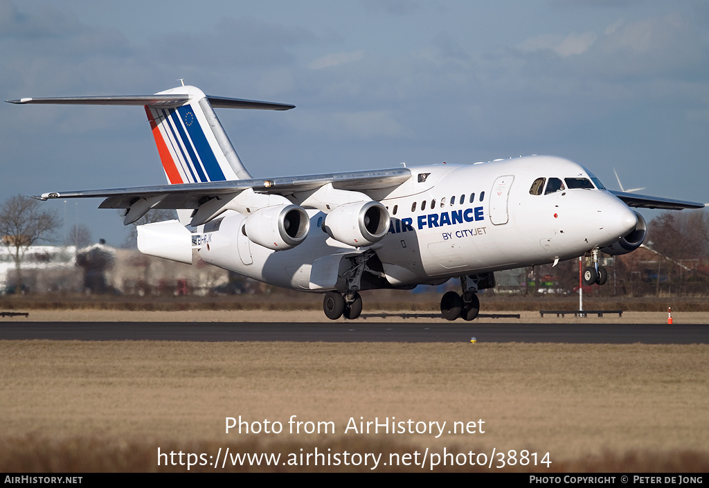 Aircraft Photo of EI-RJK | British Aerospace Avro 146-RJ85 | Air France | AirHistory.net #38814