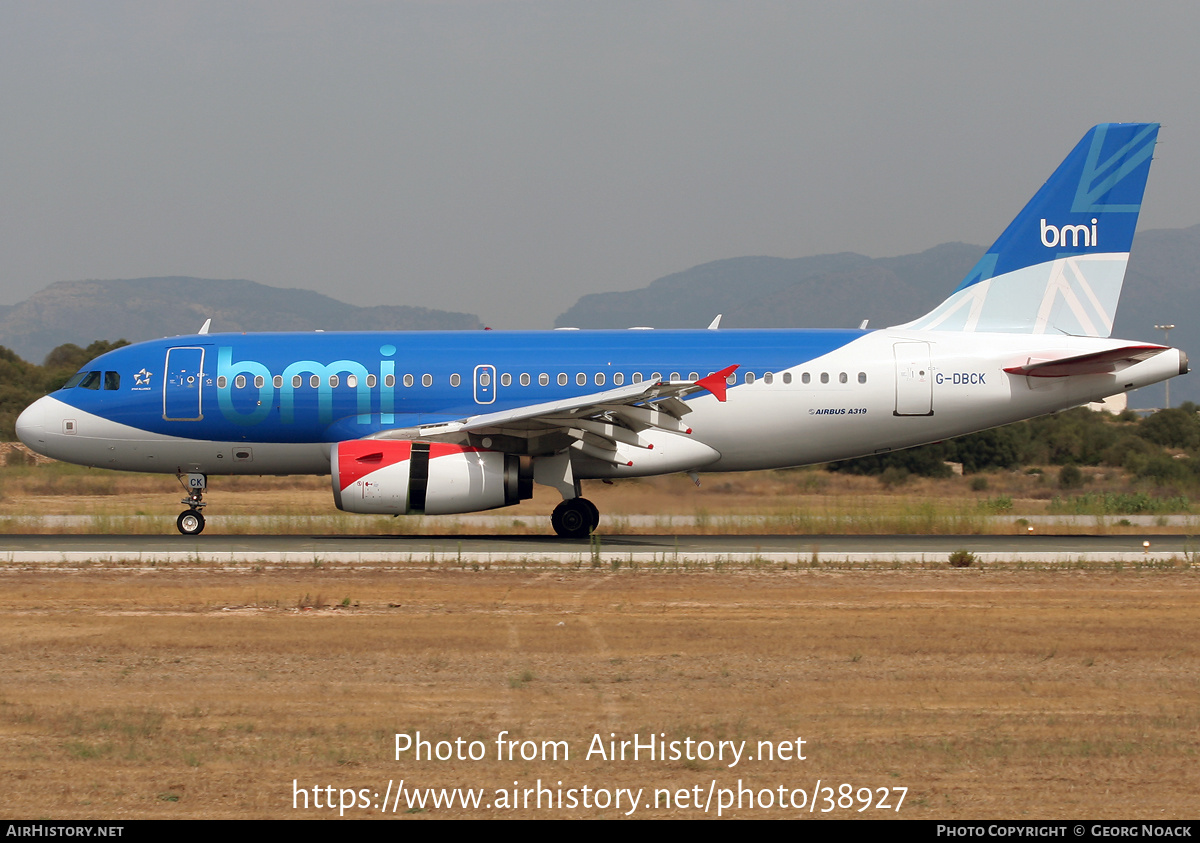 Aircraft Photo of G-DBCK | Airbus A319-131 | BMI - British Midland International | AirHistory.net #38927