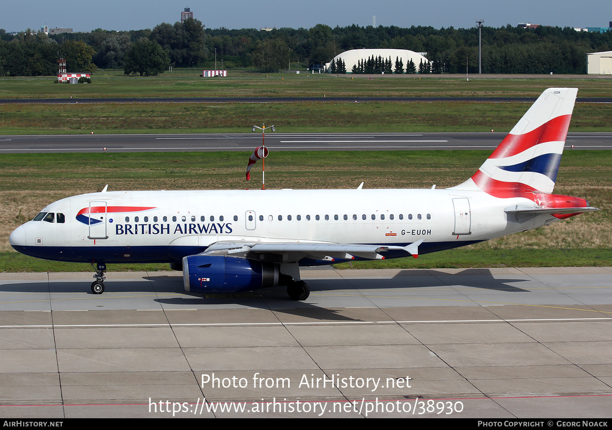 Aircraft Photo of G-EUOH | Airbus A319-131 | British Airways | AirHistory.net #38930