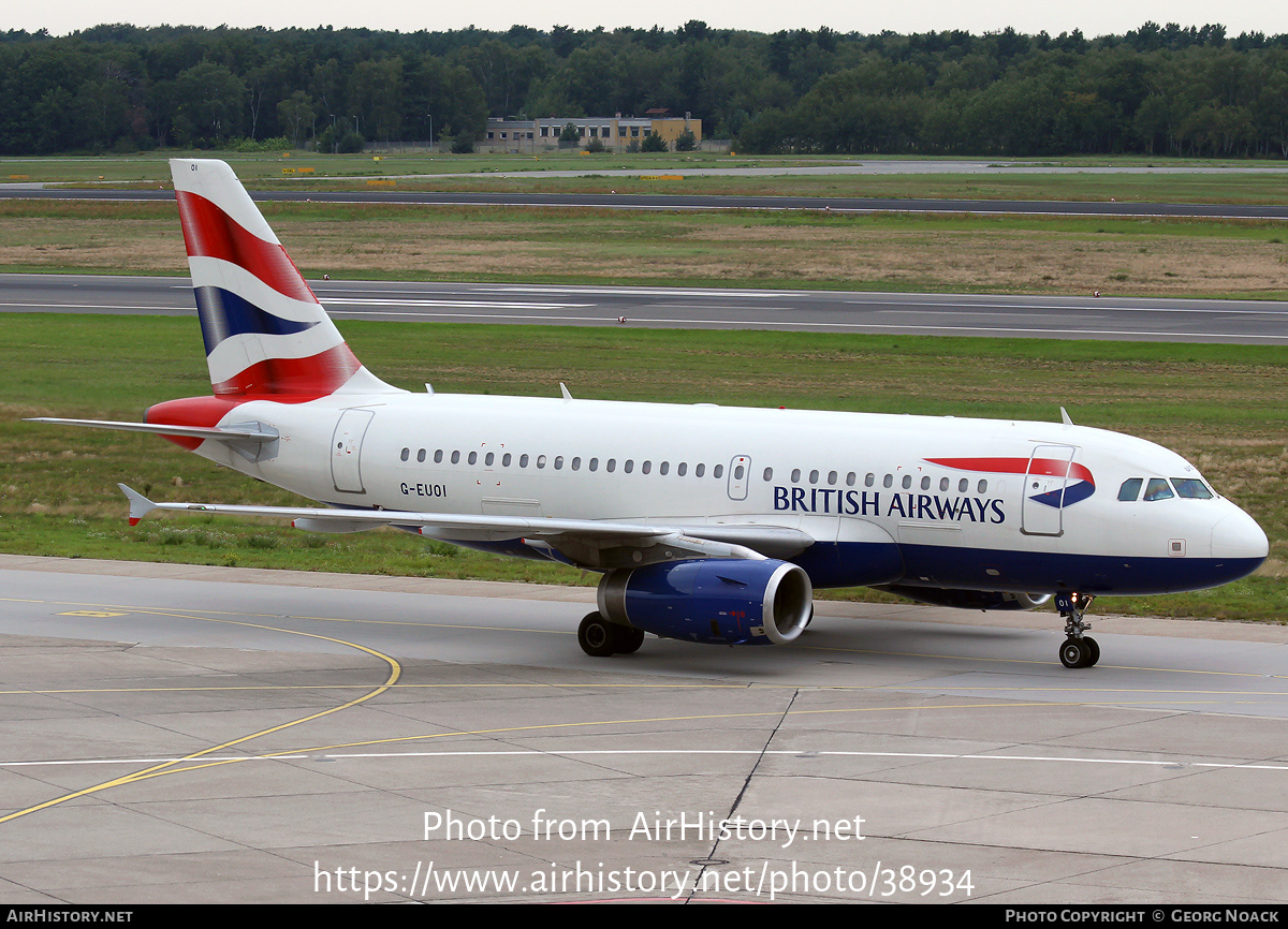 Aircraft Photo of G-EUOI | Airbus A319-131 | British Airways | AirHistory.net #38934