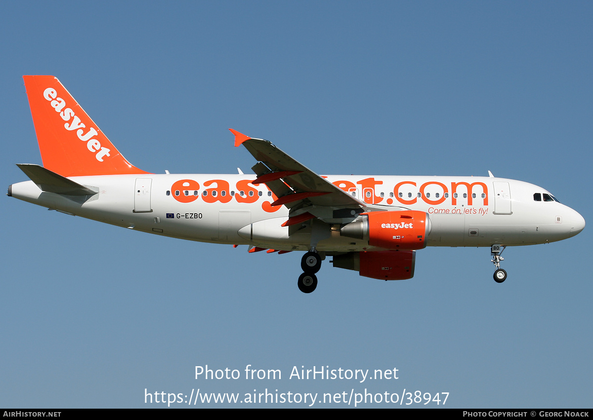 Aircraft Photo of G-EZBO | Airbus A319-111 | EasyJet | AirHistory.net #38947