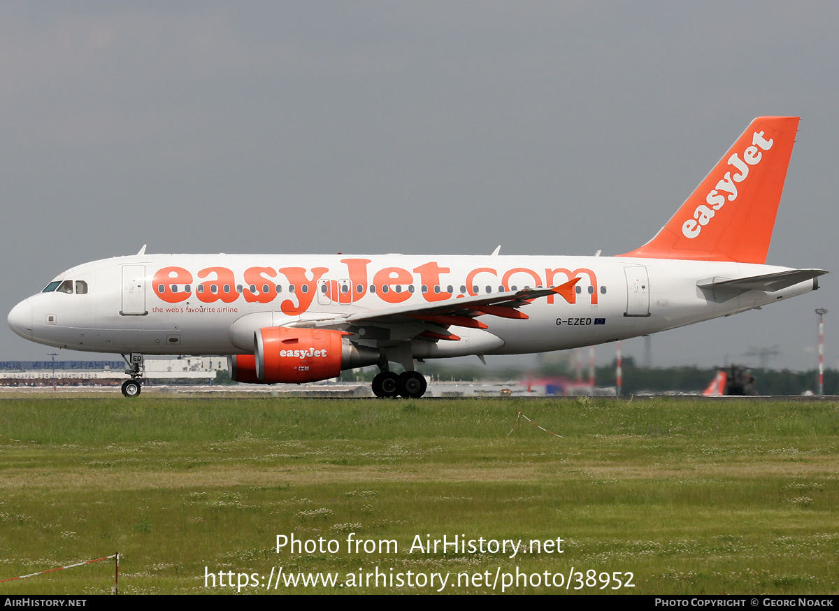 Aircraft Photo of G-EZED | Airbus A319-111 | EasyJet | AirHistory.net #38952