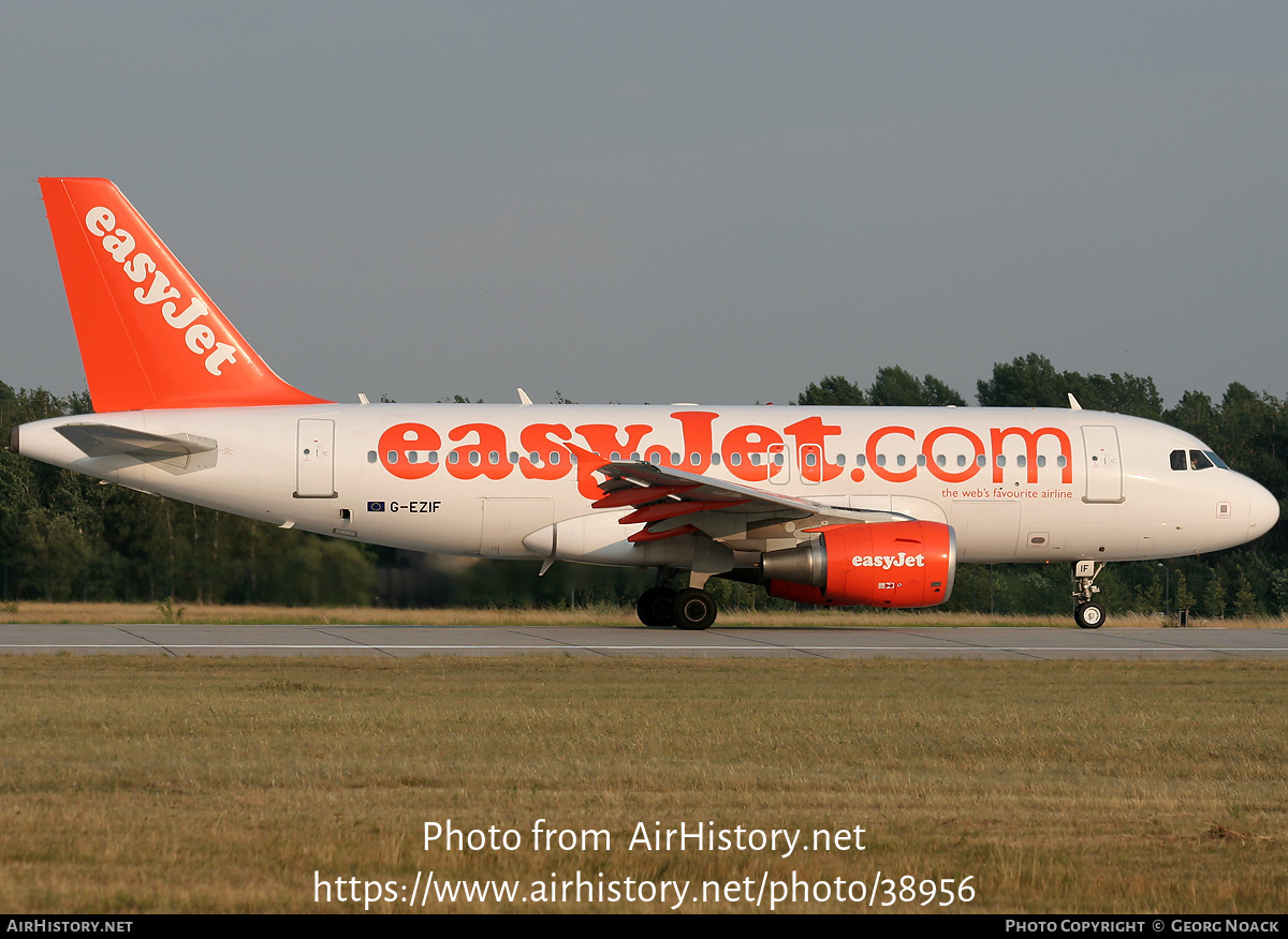 Aircraft Photo of G-EZIF | Airbus A319-111 | EasyJet | AirHistory.net #38956