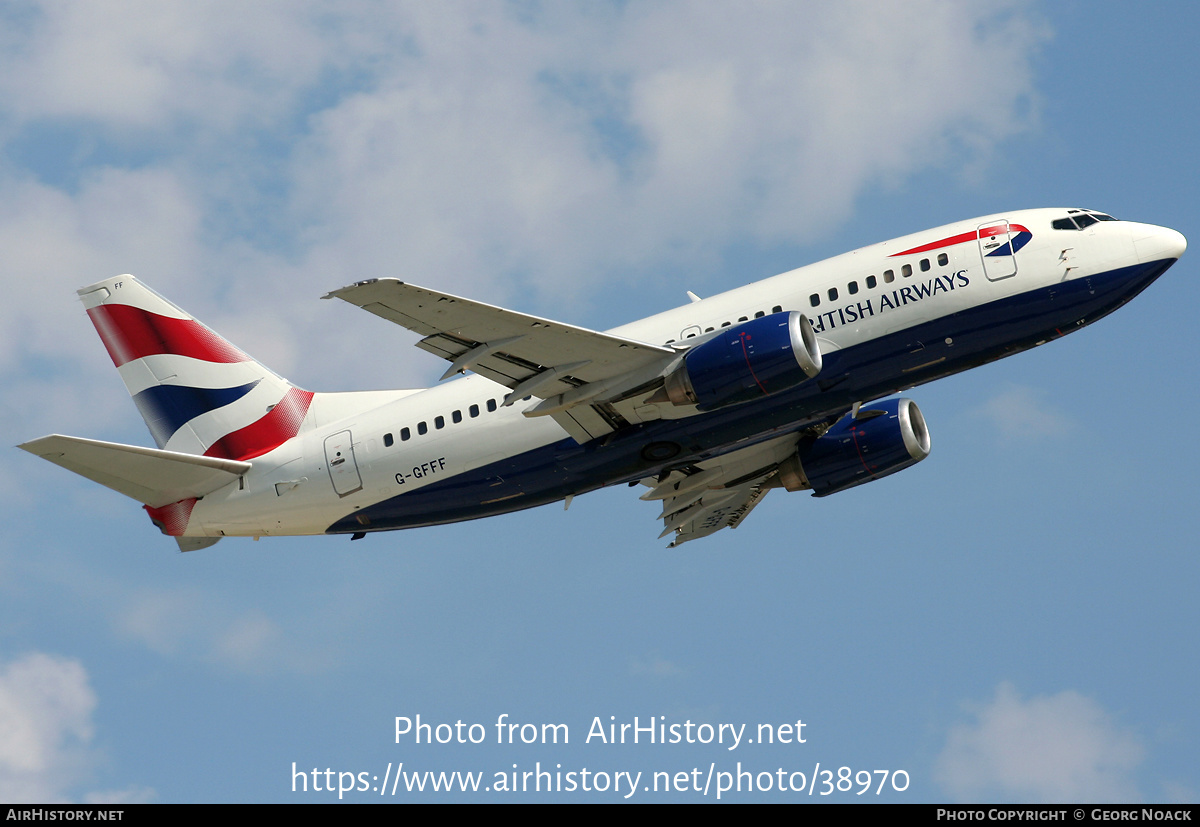 Aircraft Photo of G-GFFF | Boeing 737-53A | British Airways | AirHistory.net #38970