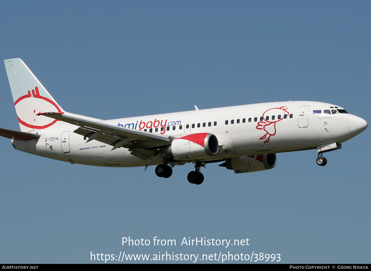 Aircraft Photo of G-TOYH | Boeing 737-36N | Bmibaby | AirHistory.net #38993