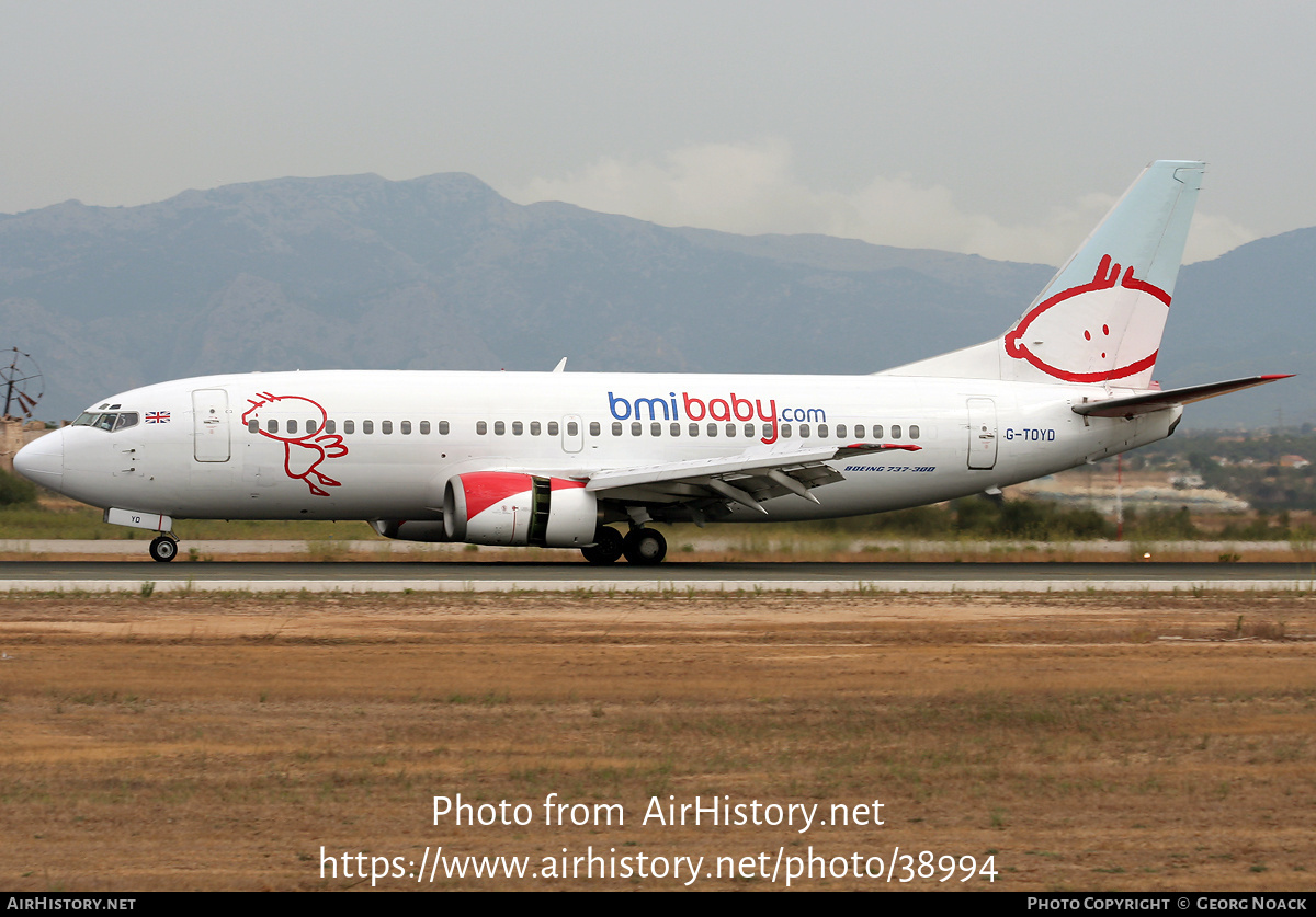 Aircraft Photo of G-TOYD | Boeing 737-3Q8 | Bmibaby | AirHistory.net #38994