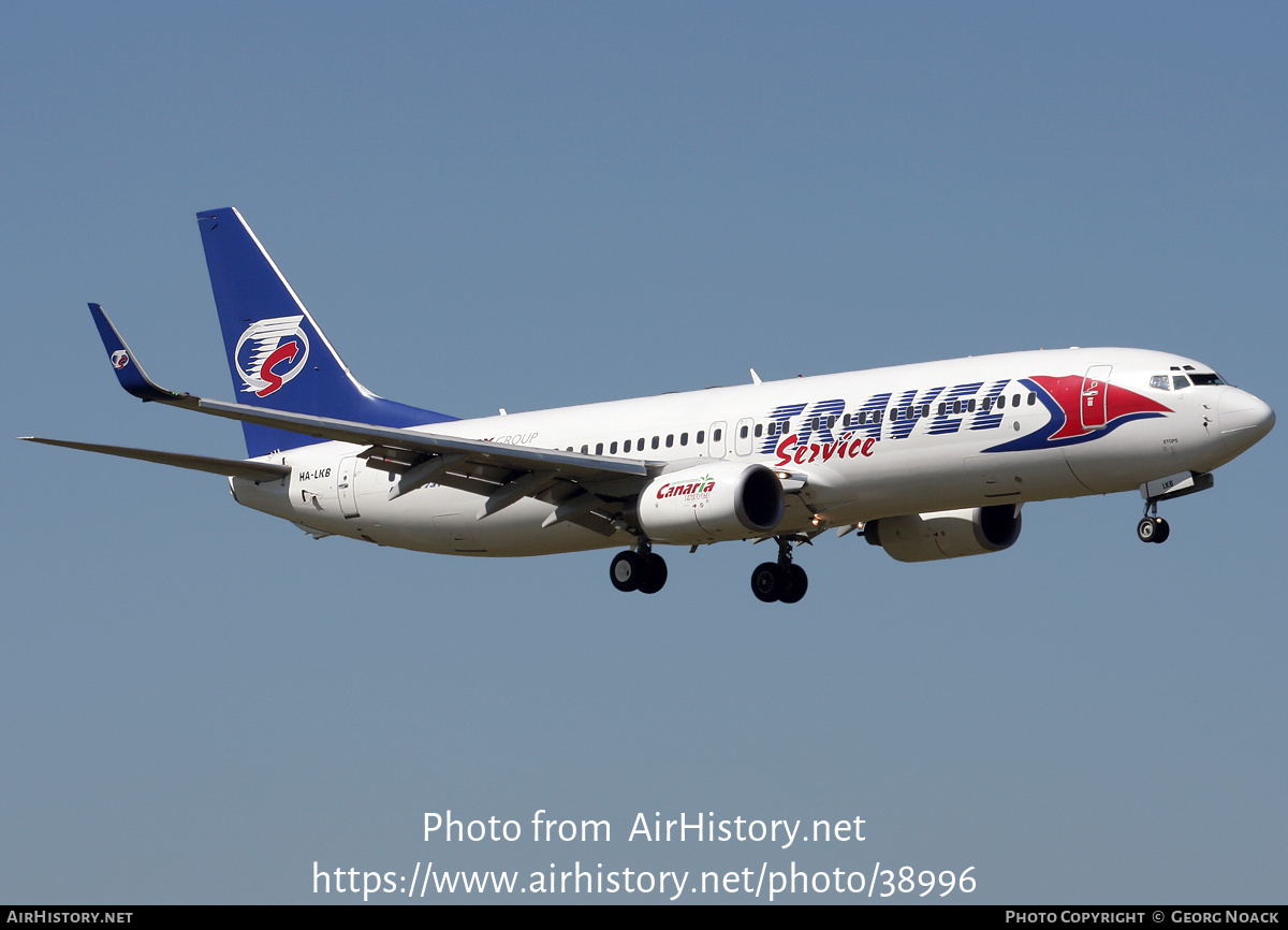 Aircraft Photo of HA-LKB | Boeing 737-8CX | Travel Service | AirHistory.net #38996