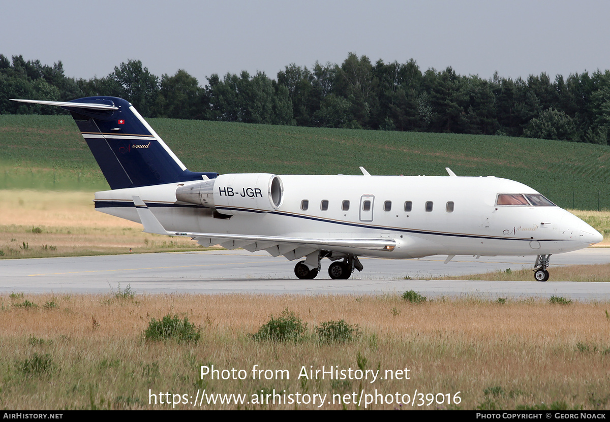 Aircraft Photo of HB-JGR | Bombardier Challenger 604 (CL-600-2B16) | Nomad Aviation | AirHistory.net #39016