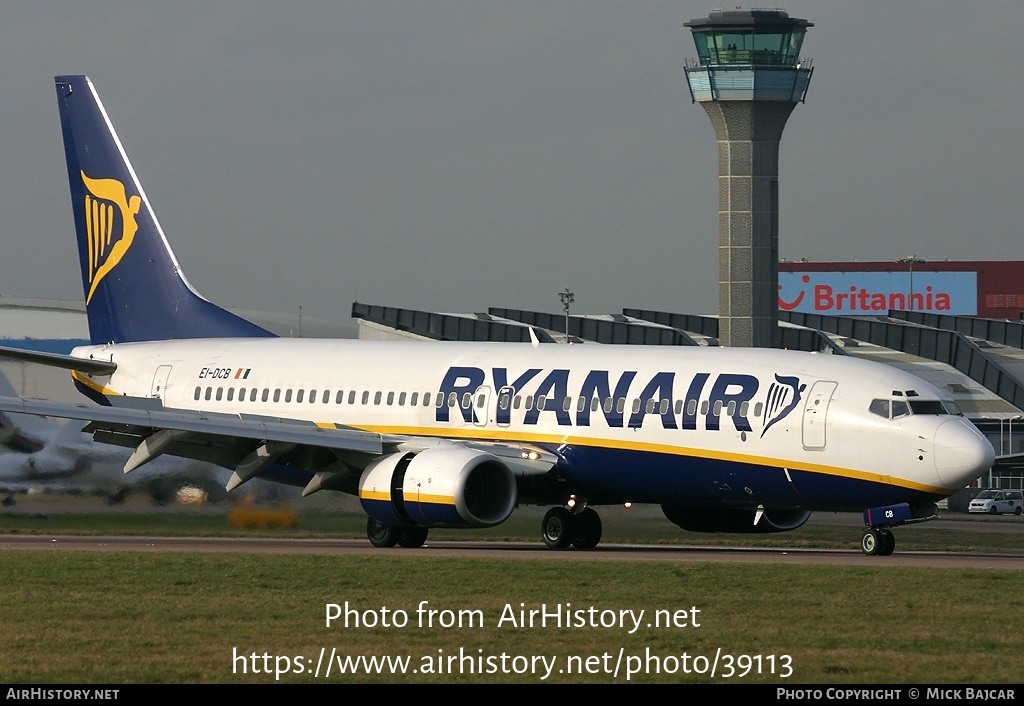 Aircraft Photo of EI-DCB | Boeing 737-8AS | Ryanair | AirHistory.net #39113