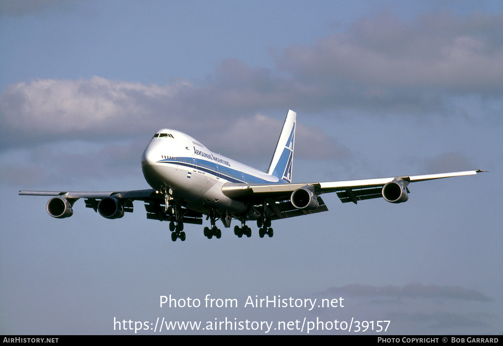 Aircraft Photo of LV-MLO | Boeing 747-287B | Aerolíneas Argentinas | AirHistory.net #39157