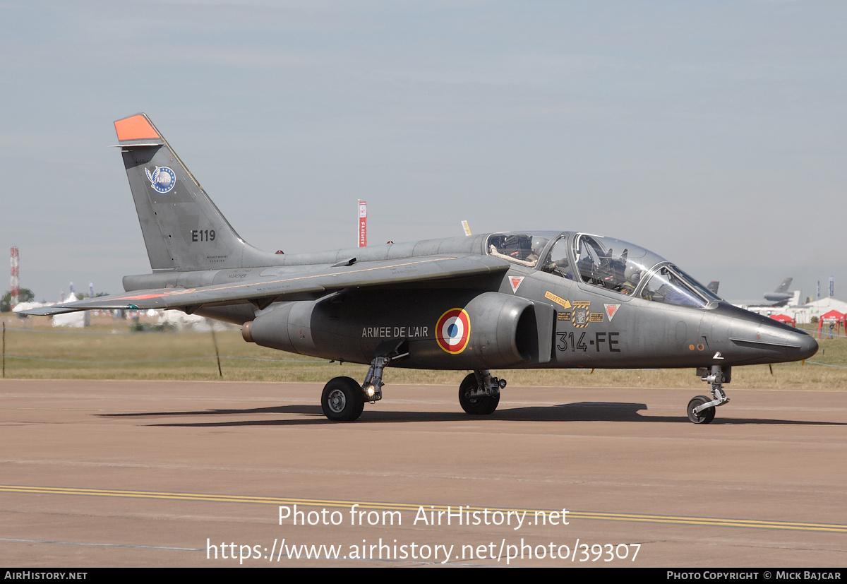 Aircraft Photo of E119 | Dassault-Dornier Alpha Jet E | France - Air Force | AirHistory.net #39307