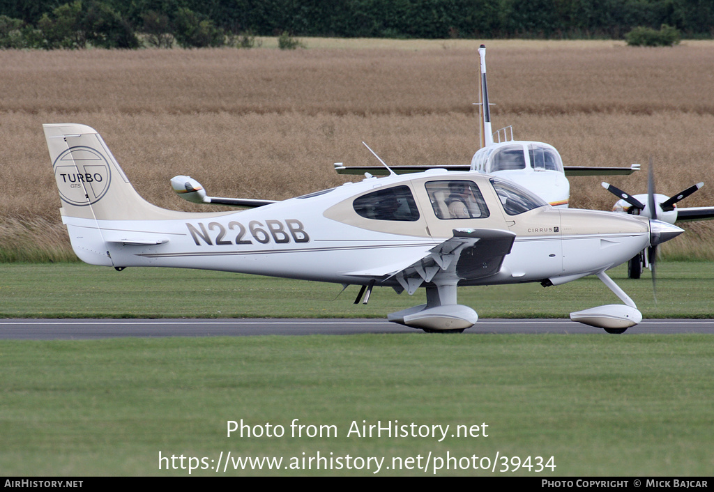 Aircraft Photo of N226BB | Cirrus SR-22 G3-GTS Turbo | AirHistory.net #39434