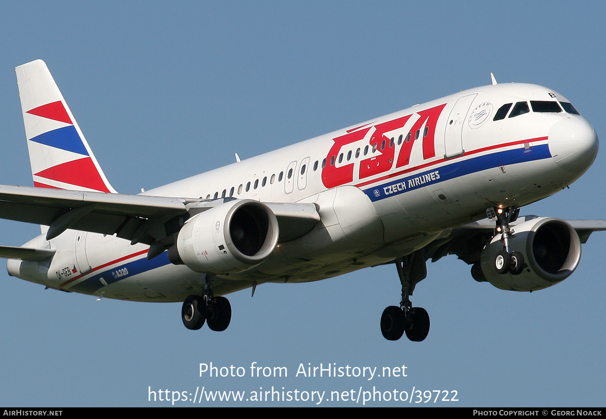 Aircraft Photo of OK-GEB | Airbus A320-214 | ČSA - Czech Airlines | AirHistory.net #39722