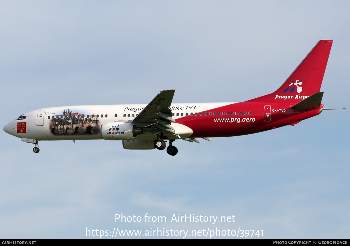 Aircraft Photo of OK-TVD | Boeing 737-86N | Travel Service | AirHistory.net #39741