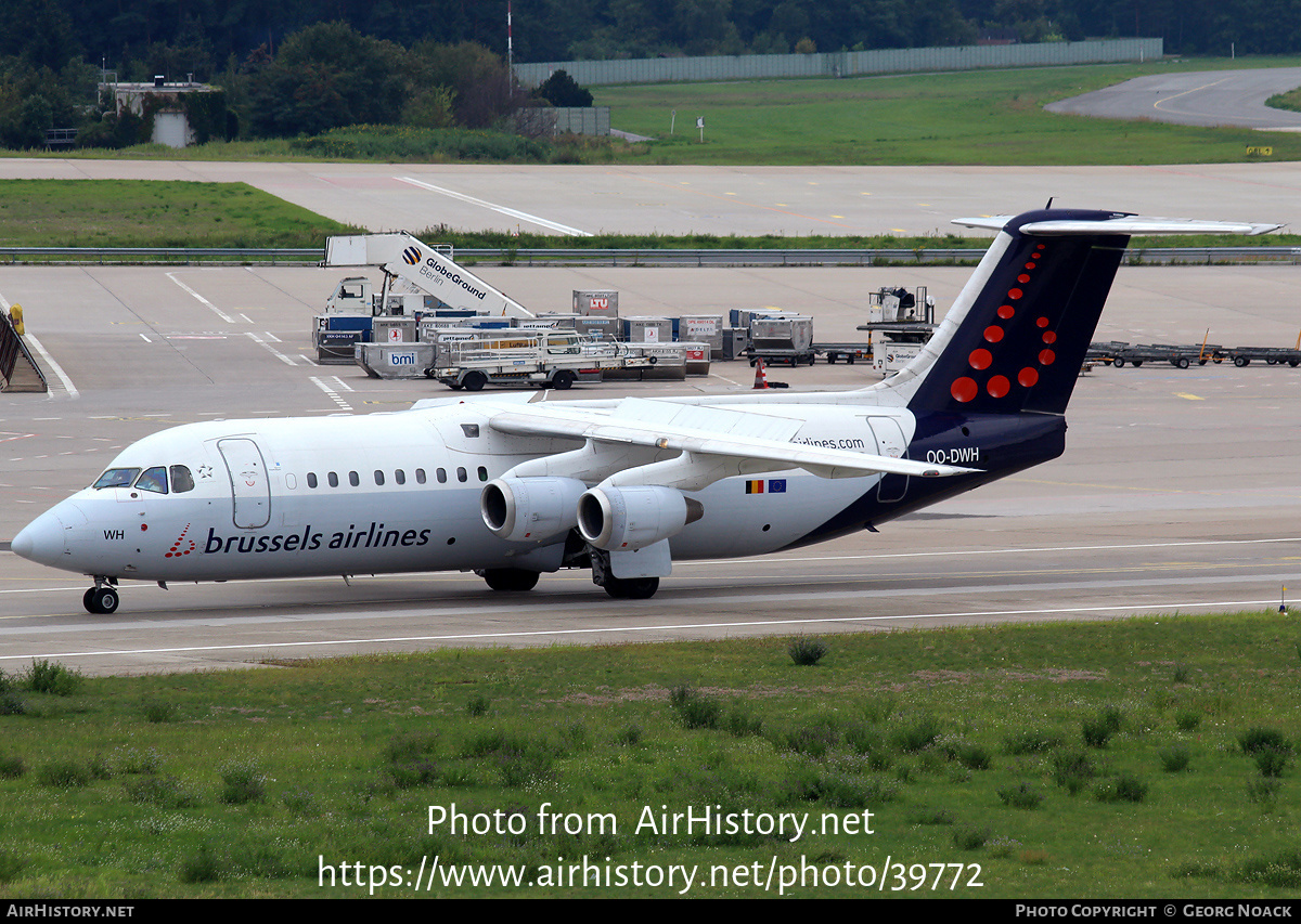 Aircraft Photo of OO-DWH | British Aerospace Avro 146-RJ100 | Brussels Airlines | AirHistory.net #39772