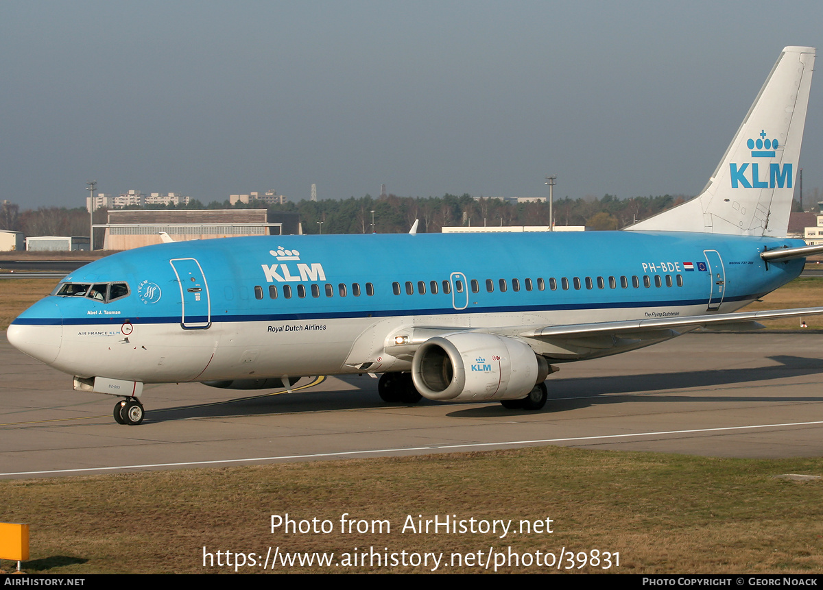 Aircraft Photo of PH-BDE | Boeing 737-306 | KLM - Royal Dutch Airlines | AirHistory.net #39831