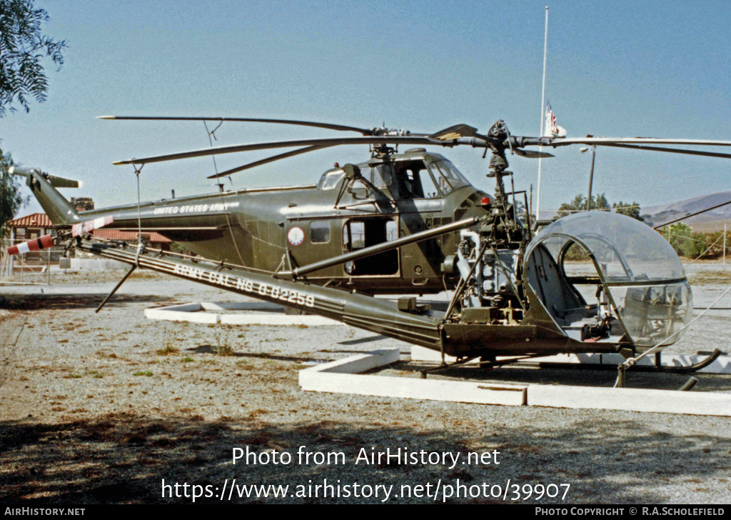 Aircraft Photo of 56-2259 / 0-62259 | Hiller OH-23C Raven (UH-12C) | USA - Army | AirHistory.net #39907