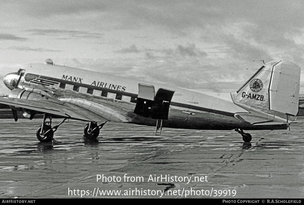 Aircraft Photo of G-AMZB | Douglas C-47B Dakota Mk.4 | Manx Airlines | AirHistory.net #39919